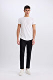 DeFacto Carlo Skinny Fit Solmayan Renk Ekstra Dar Kalıp Normal Bel Ekstra Dar Paça Siyah Jean Pantolon R8763AZ25SPNM40