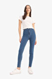 Jegging Yüksek Bel Bilek Boy Dar Paça Basic Düz Jean Pantolon