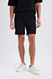 Regular Fit Düz Paça Şort