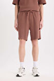 Regular Fit Düz Paça Şort