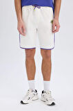 DeFactoFit NBA Los Angeles Lakers Standart Fit Kısa Paça Şort W9811AZ25SPER105