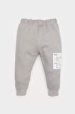 DeFacto Erkek Bebek 2'li Takım Selanik Kumaş Etiket Baskılı Sweatshirt Eşofman Altı D4647A525SPGR52