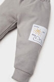 DeFacto Erkek Bebek 2'li Takım Selanik Kumaş Etiket Baskılı Sweatshirt Eşofman Altı D4647A525SPGR52