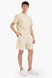 DeFacto %100 Pamuk Relax Fit Twill Dokulu Cepli Şort E2590AX25SMBG430