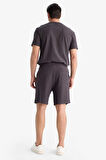 DeFacto %100 Pamuk Relax Fit Twill Dokulu Cepli Şort E2590AX25SMAR223