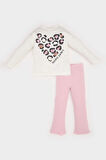 DeFacto Kız Bebek 2'li Takım Leopar Desenli Uzun Kollu Tişört Beli Lastikli Tayt E5467A525SPWT47