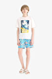 Erkek Çocuk Desenli Deniz Şortu