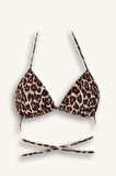 DeFacto Leopar Desenli Bikini Üstü-Fall in Love A0695AX25SPBK81