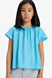 DeFacto Kız Çocuk Kısa Kollu Bluz E6853A825SMBE502