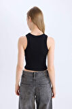 DeFacto Fitted Halter Yaka Fitilli Kaşkorse Atlet U0357AZ25SMBK81