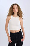 Fitted Halter Yaka Fitilli Kaşkorse Atlet