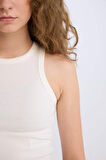 Fitted Halter Yaka Fitilli Kaşkorse Atlet