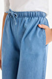 Kız Çocuk Wide Leg Geniş Paça Jean Pantolon