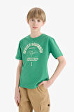 DeFacto Erkek Çocuk Bisiklet Yaka Baskılı Kısa Kollu Tişört E0176A825HSGN745