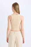 DeFacto Fitted Halter Yaka Fitilli Kaşkorse Atlet U0357AZ25SMBG286