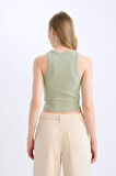 DeFacto Fitted Halter Yaka Fitilli Kaşkorse Atlet U0357AZ25SMGN1135