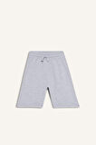Kız Çocuk Relax Fit Beli Lastikli Basic Düz Şort