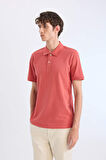 Regular Fit Kısa Kollu Basic Düz Pike Polo Tişört