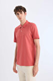 Regular Fit Kısa Kollu Basic Düz Pike Polo Tişört