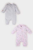 DeFacto Kız Bebek Yenidoğan Unicorn Baskılı 2'li Uzun Kollu Tulum D8701A525SPPN144