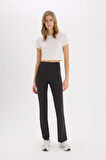 DeFactoFit Flare Fit Sporcu İnce Eşofman Altı İspanyol Paça Standart Boy Basic Düz B3988AX25SPAR231