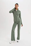 DeFactoFit Flare Fit Sporcu Eşofman Altı İspanyol Paça Standart Boy Basic Düz B3988AX25SPKH458