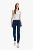 DeFacto Rebeca Skinny Fit Yüksek Bel Düz Paça Uzun Jean Taş Yıkama Pantolon D8178AX25SPNM34