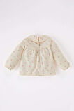DeFacto Kız Bebek Bebe Yaka Çiçekli Twill Uzun Kollu Gömlek D9330A525SPER233