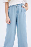 Kız Çocuk Wide Leg Geniş Paça Jean Pantolon