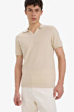 DeFacto Regular Fit Polo Yaka Pamuklu Keten Görünümlü Yazlık Kısa Kollu Gömlek D7531AX25SPER42