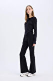 Coool Flare Fit Ribana Pantolon