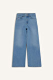 Kız Çocuk Wide Leg Geniş Paça Jean Pantolon