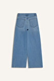 Kız Çocuk Wide Leg Geniş Paça Jean Pantolon