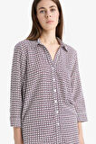 DeFacto Regular Fit Kareli Uzun Kollu Gömlek K6402AZ25SPBR400