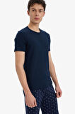 DeFacto Slim Fit Dar Kesim Bisiklet Yaka Üst L4885AZ25SPNV135