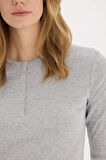 Coool Fitted Ribana Basic Düz Uzun Kollu Tişört
