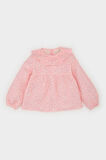 DeFacto Kız Bebek Çiçekli Flamlı Poplin Uzun Kollu Gömlek E6101A525SPPN127