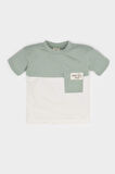DeFacto Erkek Bebek Bisiklet Yaka Renk Bloklu Kısa Kollu Tişört B9261A525SMGN1107