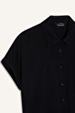 DeFacto Regular Fit Basic Düz Viskon Kısa Kollu Gömlek N7819AZ25SPBK27