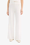 Wide Leg Geniş Paça Basic Düz Pike Pantolon