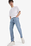 DeFacto %100 Pamuk 90's Slim Fit Dar Kalıp Yüksek Bel Dar Paça Kar Yıkamalı Jean Pantolon F0161AX25SPNM39