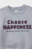 Erkek Bebek 2'li Takım Baskılı Sweatshirt Eşofman Altı