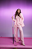 Afra x Defacto Oversize Geniş Kalıp Krep Blazer Ceket
