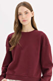 DeFacto Regular Fit Bisiklet Yaka Kalın Basic Düz Sweatshirt D6645AX25SPBR248