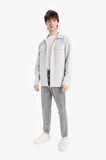 Regular Fit Çift Cepli Twill Uzun Kollu Gömlek