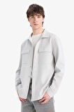 Regular Fit Çift Cepli Twill Uzun Kollu Gömlek