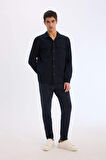 Regular Fit Çift Cepli Twill Uzun Kollu Gömlek
