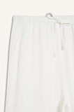 	Keten Karışımlı Pantolon Wide Leg Geniş Bol Paça Üç Cepli Normal Bel Basic Düz Standart Boy