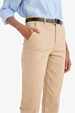 Carrot Fit Gabardin Kemerli Pantolon Cepli Yüksek Bel