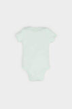 DeFacto Kız Bebek Yenidoğan Bisiklet Yaka Baskılı Ribana Kısa Kollu Çıtçıtlı Body E8243A525SMGN1250
